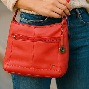 ❤️ The Sak Red Leather Crossbody – Soft, Functional & Beautifully Made